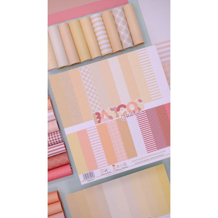 Colección 12 BÁSICOS doble cara 12×12″ Solaria Johanna Rivero