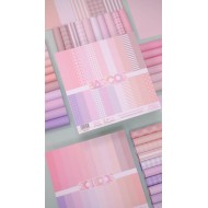 Colección 12 BÁSICOS doble cara 12×12″ ROSABEL Johanna Rivero