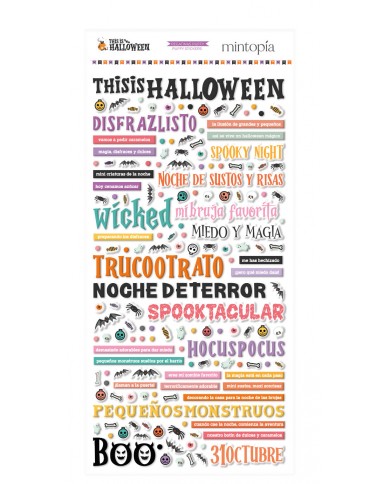 Pegatinas puffy palabras This is Halloween Pegatinas puffy palabras This is Halloween