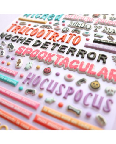 Pegatinas puffy palabras This is Halloween Pegatinas puffy palabras This is Halloween