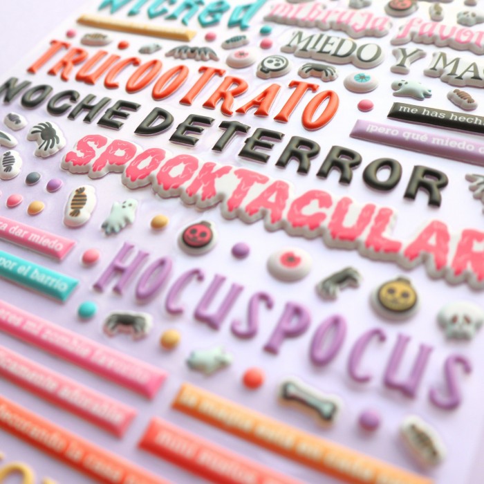 Pegatinas puffy palabras This is Halloween VVMT035008