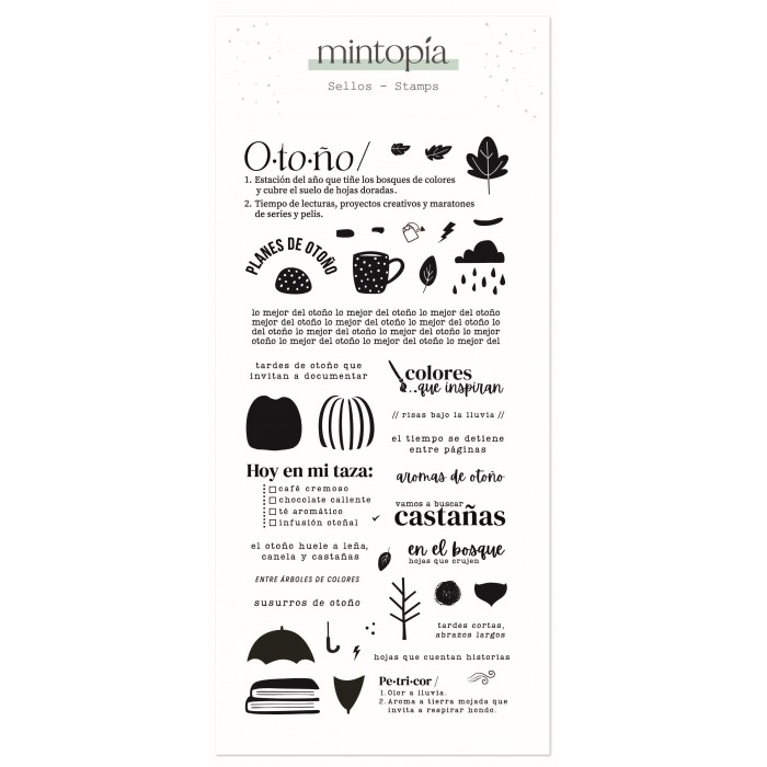 Sello Mintopía Otoño CASTELLANO by Scrapbypat