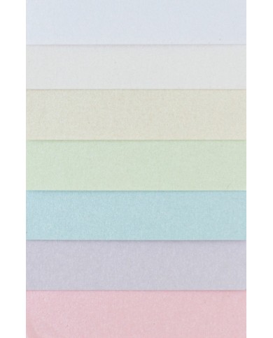 Cartulinas Perladas 1 hoja colores pastel Malva Johanna Rivero