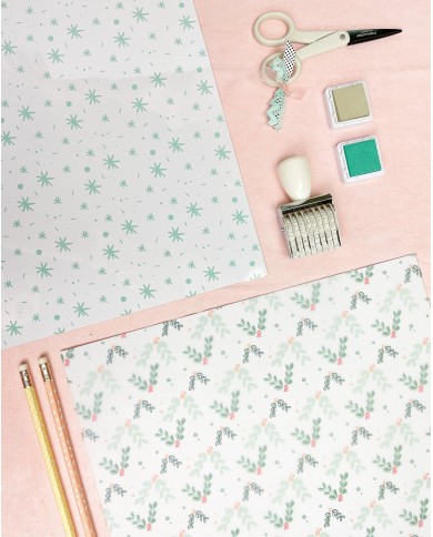 Vellum muérdago 12x12 El mejor día Dunaon