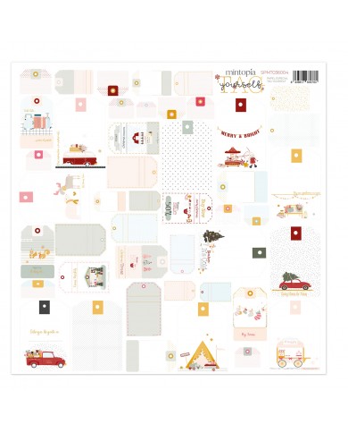 Papel especial tag yourself 12x12 Babe it's cold outside de Mintopía SPMT036004