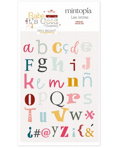 Troquel Alfabeto combinado Babe It's Cold Outside de Mintopía VVMT036033