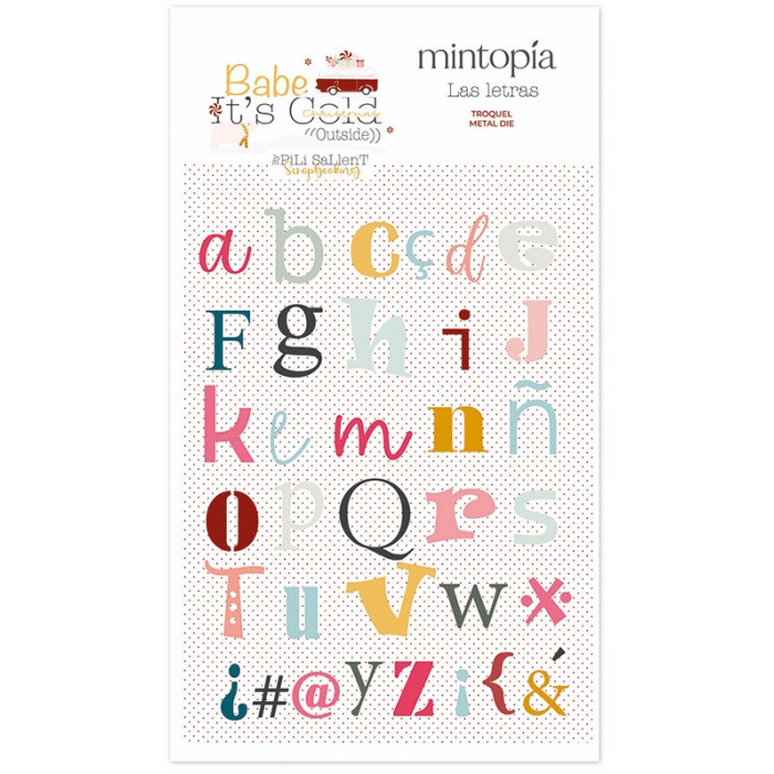 Troquel Alfabeto combinado Babe It's Cold Outside de Mintopía VVMT036033