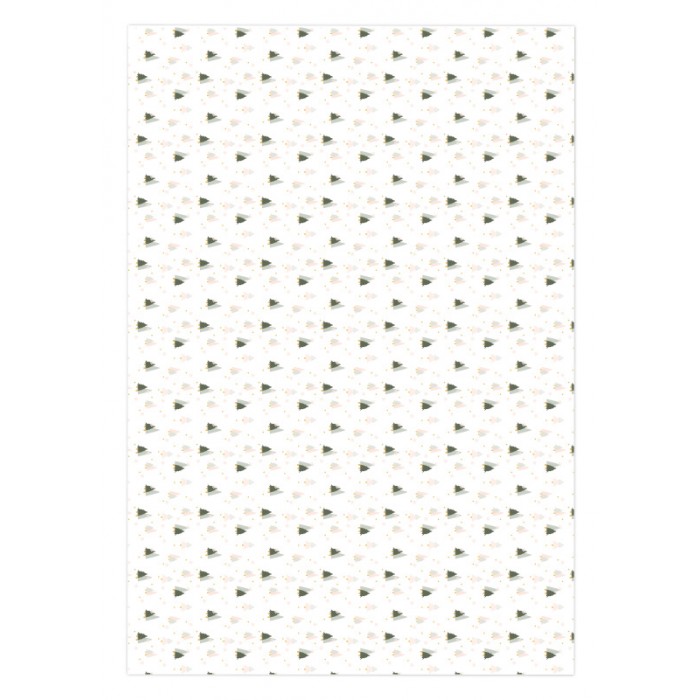 Tela de encuadernar estampada 35x50 cm Babe it's cold outside Arbolitos de Mintopía SPMT036038