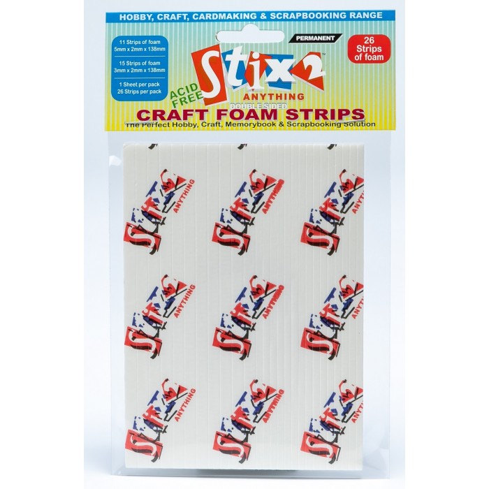 Tiras de Foam adhesiva a doble cara 5 y 3 mm 26 pcs ADSX000159