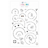 Sello Kimidori Colors Frases circulares veraniegas SEKM000142