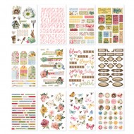 Simple Stories Sticker Book 12/Sheets Vintage Spring Garden