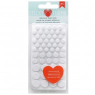 Adhesivos dimensionales con foam, formato redondo, 275 unidades