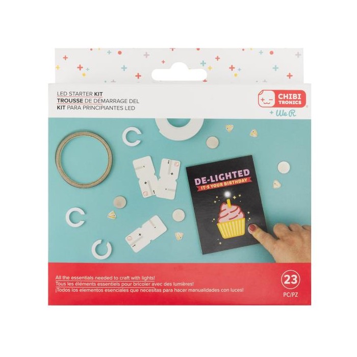 Kit de inicio de circuito de luces LED Chibitronics We r