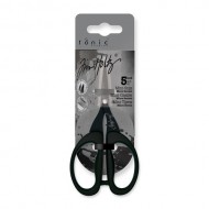 Tijera Tim Holtz Non-Stick Titanium Micro Serrated Mini Snips 5"