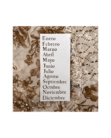 Sello acrílico 11x21 Meses - Posdata