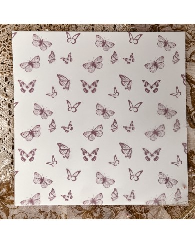 Kit 2 papeles vellum estampados 30,5 x 30,5 cm - Posdata