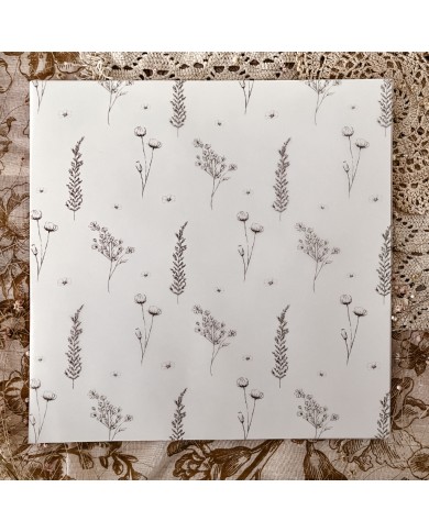 Kit 2 papeles vellum estampados 30,5 x 30,5 cm - Posdata