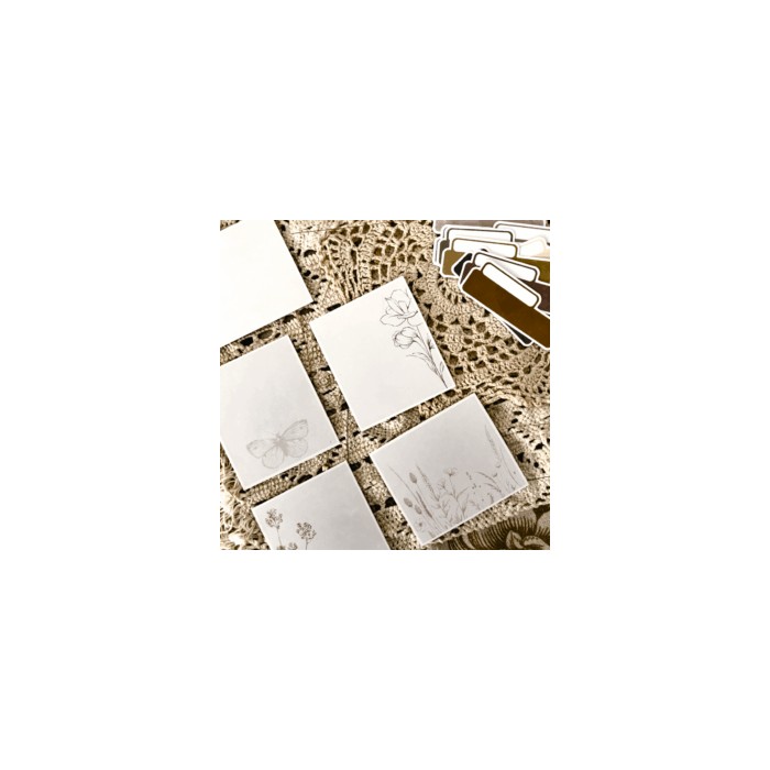 Set 35 die cuts Tags - Posdata