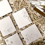 Set 35 die cuts Tags - Posdata