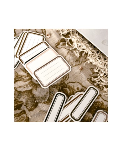 Set 35 die cuts Tags - Posdata