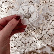 Set 50 die cuts vellum foil - Posdata