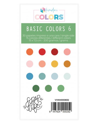 Mini pad de papeles para troquelar SYL Basic Colors 6