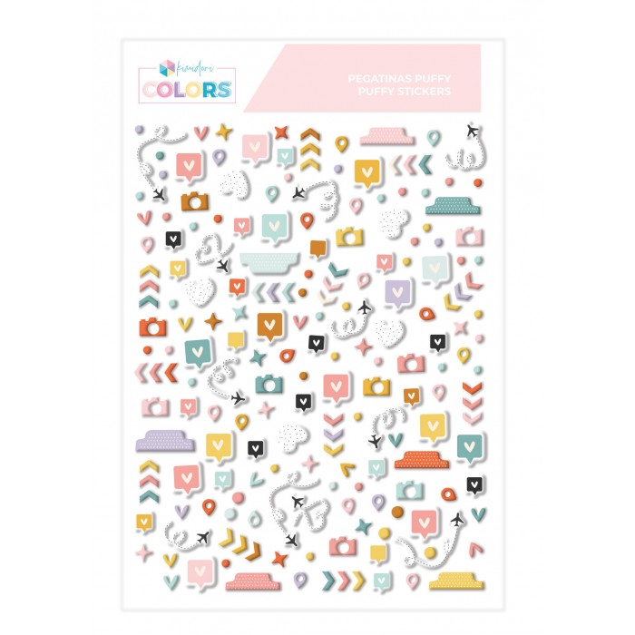 Pegatinas puffy Iconos básicos SYL Noviembre y Diciembre