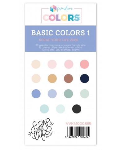 Mini pad de papeles para troquelar SYL Basic Colors 2026 1