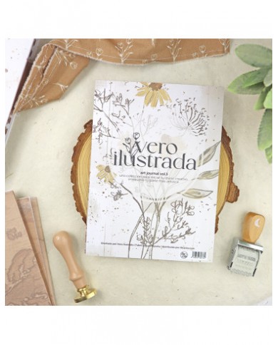 Colección Art Journal Vol. 3 Paper pad 6x8"  Vero Ilustrada