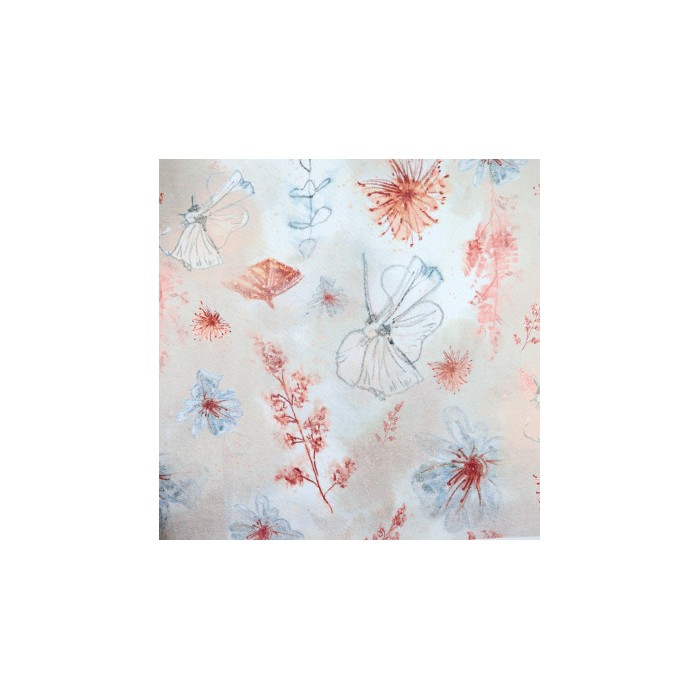 Tela de encuadernar Flores binding fabric sheet Vero Ilustrada