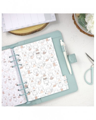 Relleno de Agenda perpetua A5 Sea lo que sea collection (Binding: Punched 6 holes) + 12 separadores