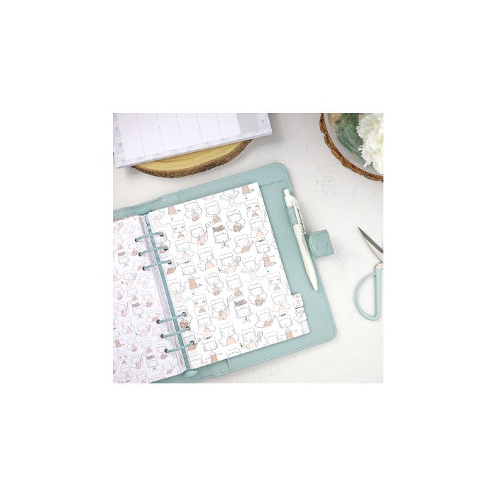 Relleno de Agenda perpetua A5 Sea lo que sea collection (Binding: Punched 6 holes) + 12 separadores