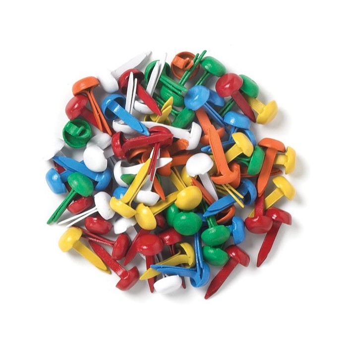 Mini Brads Doodlebug  .125" 100/Pkg colores primarios