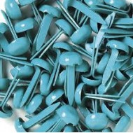 Mini Brads Doodlebug  .125" 25/Pkg celeste