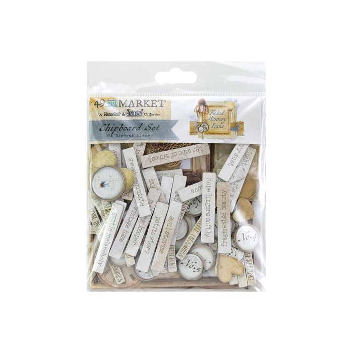 Recortables tipo chipboard The Faded Memory Lane