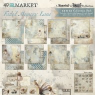 Colección de papeles 12x12 pulgadas "49 and Market" Faded Memory Lane