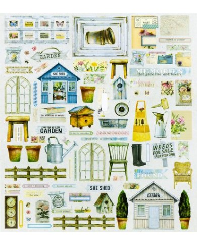 Recortables From de Garden 49 and Market Ephemera Set