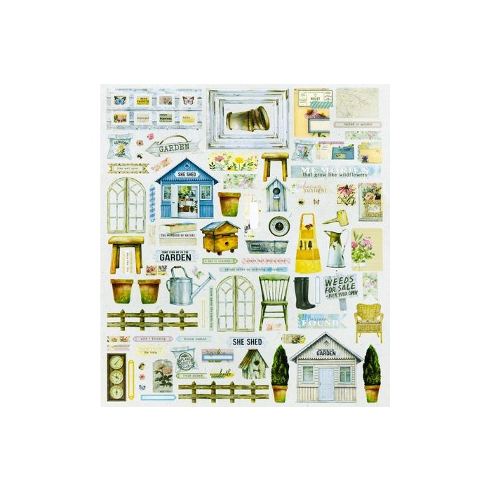 Recortables From de Garden 49 and Market Ephemera Set