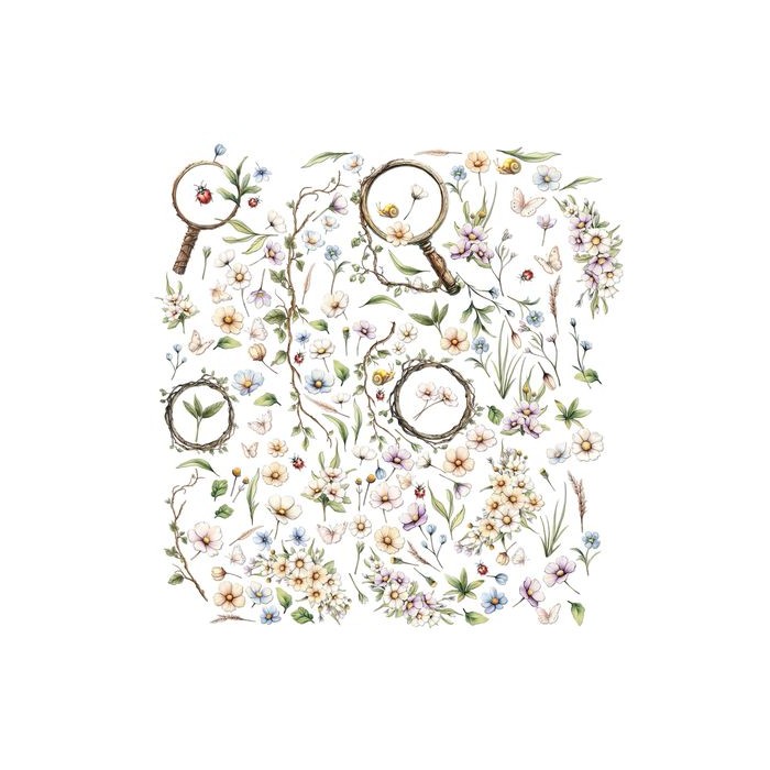 Recortables Wildflowers From de Garden 49 and Market
