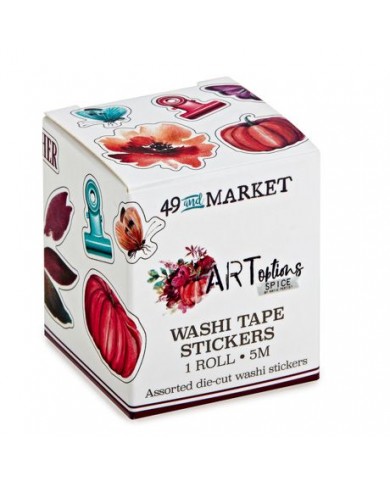 Rollo de pegatinas washi pre troqueladas Spice de ARToptions