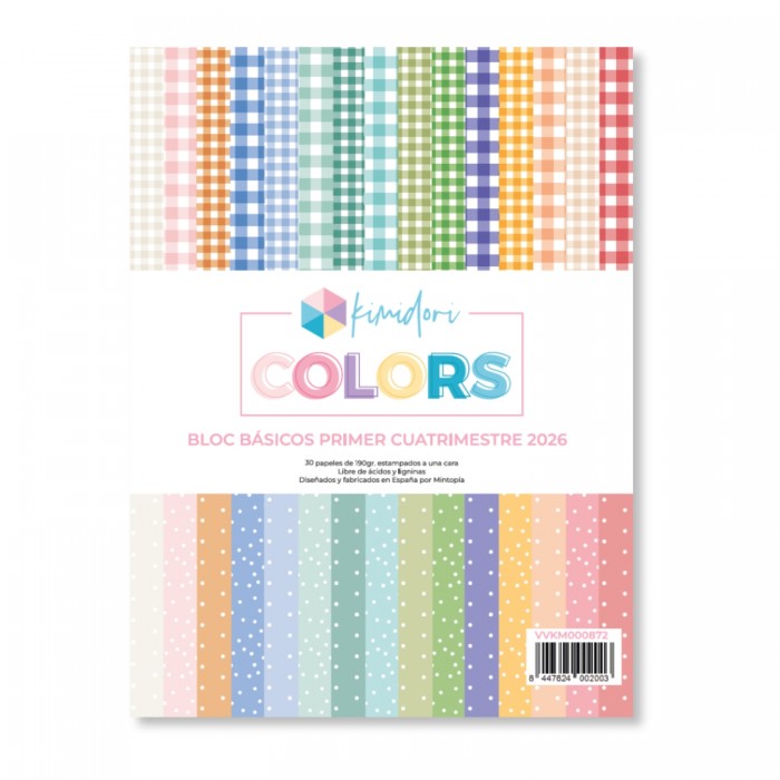 Pad 6"x8" Kimidori Colors patrones basicos