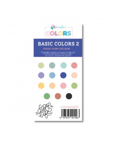 Mini pad de papeles para troquelar SYL Basic Colors 2026 2