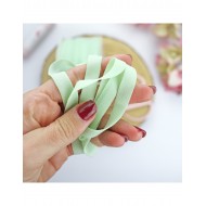 Goma elastica por metro color verde menta pastel