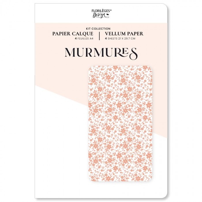 Kit de papeles de calco de la colección MURMURES x 4 hojas