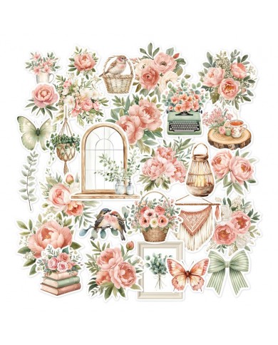 Recortables o Diecuts de la Colección MURMURES Florileges