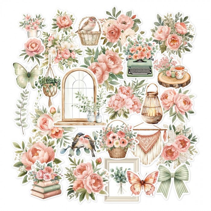Recortables o Diecuts de la Colección MURMURES Florileges