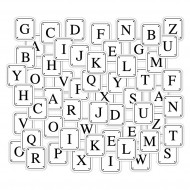 Recortables o Diecuts letras pequeñas de la Colección MURMURES Florileges