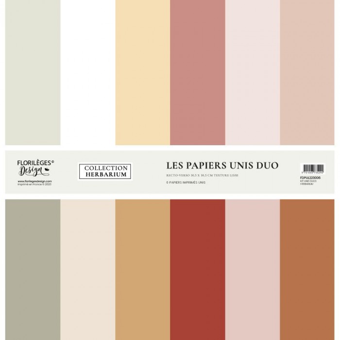 Colección de papeles lisos DUOS HERBARIUM