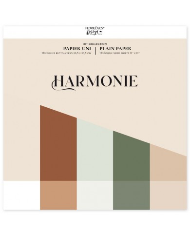 Colección de papeles SOLIDOS HARMONIE lisos de doble cara