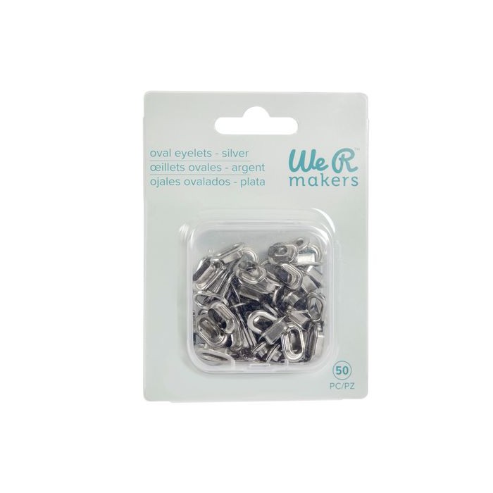 Repuestos de Eyelets - We R Crop-A-Dile Ovalada Color PLATA
